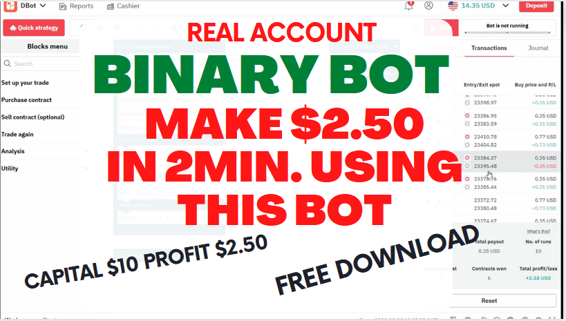 green arrow binary bot